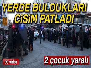 Diyarbakırda çocukların bulduğu cisim patladı: 2 yaralı Diyarbakırda çocukların bulduğu cisim patladı: 2 yaralı