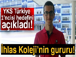 İhlas Koleji’nin gururu YKS birincisi Mustafa Emir Gazioğlu hedefini açıkladı