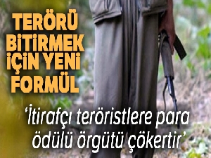 Terörü bitirmek için uzmanlardan yeni formül