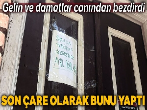 Evinin önünde fotoğraf çektiren gelin-damatlar ev sahibini canından bezdirdi