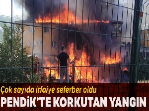 Pendik'te yangın paniği