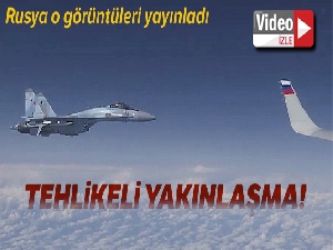 Rusya, Şoygu'nun uçağına yaklaşmaya çalışan NATO uçağının görüntüsünü yayınladı