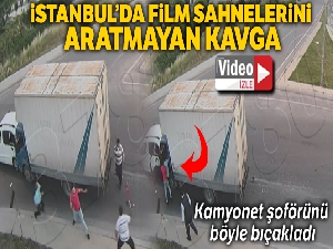 Beylikdüzü'nde film sahnelerini aratmayan kavga kamerada