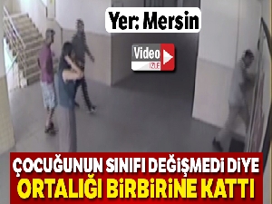 Çocuğunun sınıfı değişmedi diye müdürün kapısını tekmeyle kırıp, odasını bastı