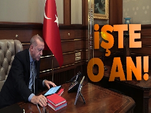 Cumhurbaşkanı Erdoğan emri verdi! İşte o anlar