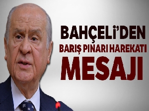 Devlet Bahçeli'den Barış Pınarı Harekatı'na ilişkin açıklama
