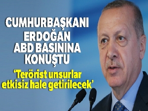 Cumhurbaşkanı Erdoğan, ABD basınına konuştu
