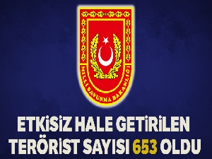 MSB: 'Barış Pınarı Harekâtı'nda etkisiz hale getirilen PKK/YPG'li terörist sayısı toplam 653 oldu'