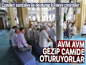 Camileri sandalye ile doldurup kiliseye çevirdiler