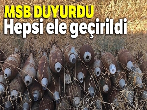 MSB: 'Tel Abyad'da 285 katyuşa ve havan mühimmatı ele geçirildi'