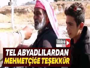 Tel Abyadlılardan Mehmetçiğe teşekkür