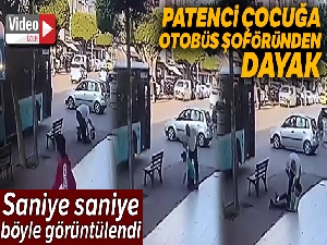 Antalya'da patenci çocuğa, otobüs şoföründen tokatlı dayak