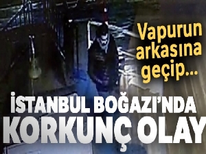 İstanbul Boğazı'nda korkunç olay kamerada