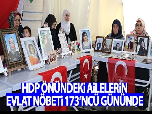 HDP önündeki ailelerin evlat nöbeti 173'ncü gününde