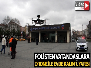 Polisten vatandaşlara drone ile