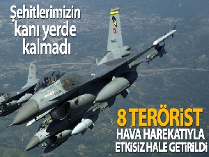 MSB açıkladı: '8 PKK'lı terörist etkisiz hale getirildi'