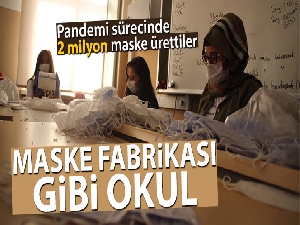 Maske fabrikası gibi okul