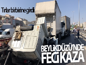 Beylikdüzü'nde tır kazası!