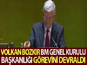Volkan Bozkır, BM Genel Kurulu Başkanlığı görevini devraldı