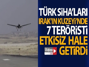 Irak'ın kuzeyindeki Haftanin bölgesinde 7 terörist etkisiz hale getirildi