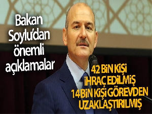 Bakan Soylu FETÖ ile mücadeledeki rakamları açıkladı