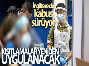 İngiltere'de son 24 saatte 17 bin 555 yeni vaka