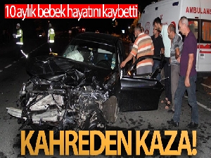 Erzincan'da trafik kazası: 10 aylık bebek hayatını kaybetti, 7 yaralı