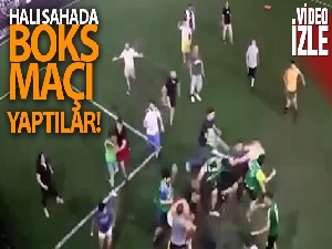 Avcılar'da halı saha maçı, boks maçına döndü