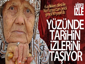 90 yaşında, yüzünde tarihin izlerini taşıyor