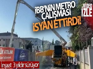 Ataköy-İkitelli metro hattının 3 yıl geciken inşaatında vatandaş isyan etti