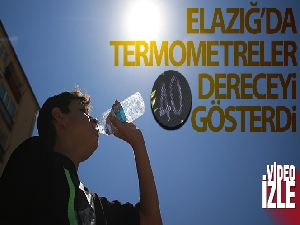 Elazığ'da termometreler 40 dereceyi gösterdi