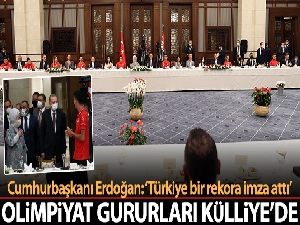 Cumhurbaşkanı Erdoğan: 'Türkiye 13 madalya kazanarak bir rekora imza attı'