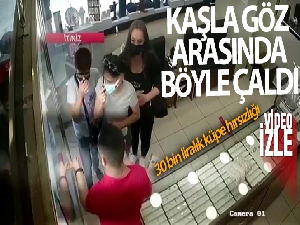 Kadıköy'de 30 bin liralık küpe hırsızlığı kamerada