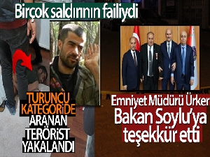 O teröristin yakalandığını öğrenen Emniyet Müdürü Ürker'den Bakan Soylu'ya teşekkür