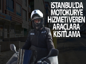 İstanbul'da motokurye hizmeti veren araçlara trafik kısıtlaması