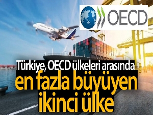 Türkiye OECD ülkeleri arasında en fazla büyüyen ikinci ülke oldu