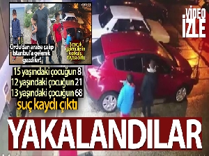 Ordu'dan çaldıkları araçla İstanbul'a gelen 3 çocuk yakalandı