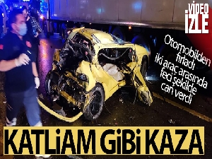 İstanbul'da feci kaza! Otomobilden fırladı, iki araç arasında feci şekilde can verdi