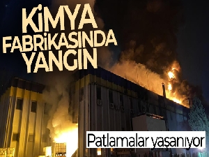 Bursa'da kimya fabrikasında yangın!