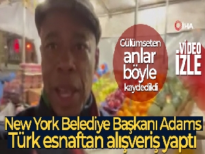 New York Belediye Başkanı Adams, Türk esnaftan alışveriş yaptı