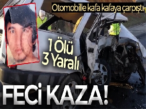 Arnavutköy'de feci kaza: 1 ölü, 3 yaralı