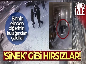 İstanbul'da kapkaç anları kamerada