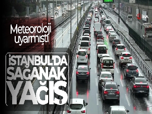 Meteoroloji uyarmıştı! İstanbul'da sağanak yağış