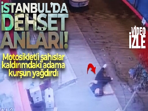 İstanbul'da dehşet anları kamerada: Saldırıda vurulan adam yere yığıldı