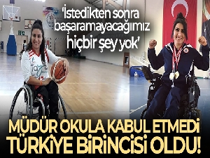 Dramdan doğan başarı engelli sporcu Elif Çelik: 'Müdür okula kabul etmemişti, şimdi Türkiye birinciliğim var'