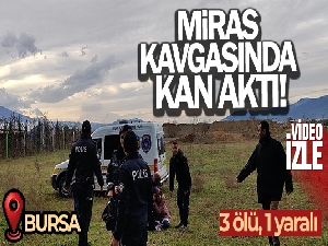 Bursa'da miras kavgasında kan aktı : 3 ölü 1 yaralı