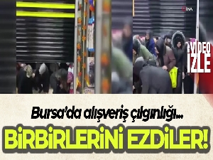 Bursa'da alışveriş çılgınlığı...