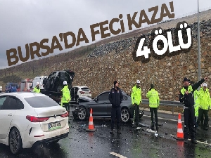 Bursa'da zincirleme trafik kazası: 4 ölü, 7 yaralı