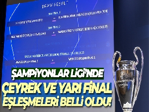 UEFA Şampiyonlar Ligi'nde çeyrek ve yarı final eşleşmeleri belli oldu
