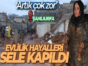 Genç kızın evlilik hayalleri sele kapıldı